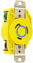 20 Amp 250 Volt NEMA L6-20R Flush Mount Locking Receptacle, Corrosion Resistant