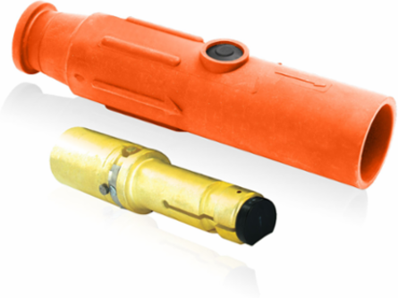 23 Series Male Plug, 350-500 MCM, Crimp Tube Termination