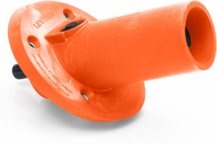 23 Series Male Receptacle, 30-Degree, 250-777 MCM, 1" Threaded Stud