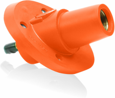 23 Series Female Receptacle, 30-Degree, 250-777 MCM, 1.125" Threaded Stud
