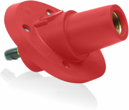 23 Series Female Receptacle, 30-Degree, 250-777 MCM, 1.125" Threaded Stud