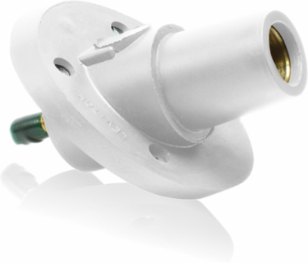 23 Series Female Receptacle, 30-Degree, 250-777 MCM, 1.125" Threaded Stud