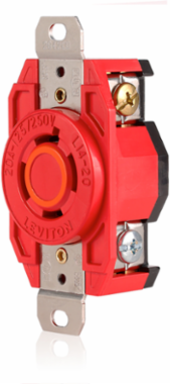 V-0-Max Flush Mtg Locking Receptacle