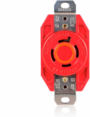 V-0-Max Flush Mtg Locking Receptacle