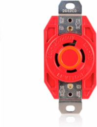 V-0-Max Flush Mtg Locking Receptacle