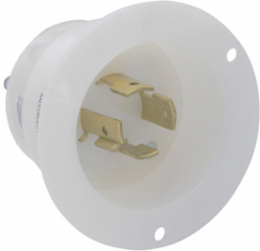 20 Amp Flanged Inlet Locking Receptacle NEMA L15-20P 250 Volt 3-Phase