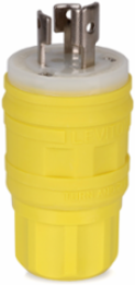 Wetguard Watertight Locking Plug, 15 Amp, 125 Volt, NEMA L5-15P, IP69K Rated