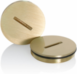 Replacement Screw Cap With O-Ring for Duplex Floor Box, Brass Material