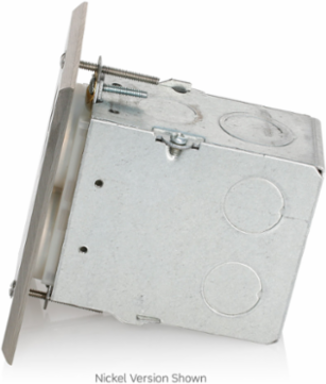 15 Amp 1-Gang Floor Box Assembly, Ivory, 125 Volt, Self Grounding