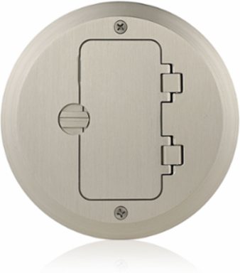 15 Amp 1-Gang Commercial Grade Floor Box Assembly, Tamper-Resistant, Ivory