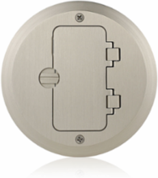 15 Amp 1-Gang Commercial Grade Floor Box Assembly, Tamper-Resistant, Ivory