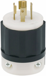 20 Amp Locking Plug, NEMA L23-20P, 347/600 Volt, 4P, 5W, Industrial Grade