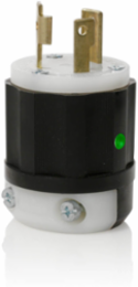 Locking Plug 30 Amp 125 Volt NEMA L5-30P with Power Indication, Nylon Construction