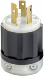 30 Amp Locking Plug, NEMA L7-30P, 277 Volt, Nylon Construction