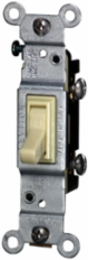 15 Amp Toggle CO/ALR Single-Pole AC Quiet Switch, 120 Volt, Ivory