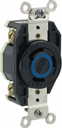 30 Amp 250 Volt Flush Mount Locking Receptacle NEMA L11-30R, Industrial Grade