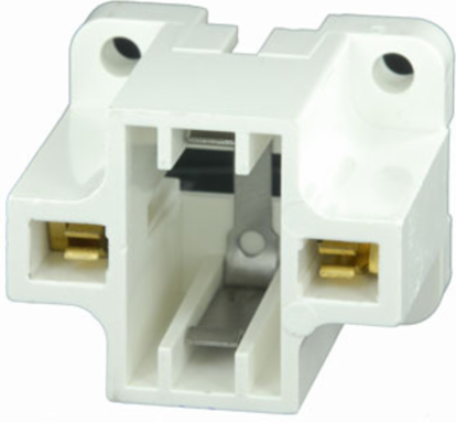 Compact Fluorescent Lampholder G23 5W 7W 9W 600V Vertical White Body