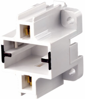 GX23 2-Pin Compact Fluorescent Lampholder, 600V, Vertical, Thermoplastic Body