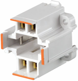 G24q-3 26W 4-Pin Compact Fluorescent Lampholder, 10mm, Vertical, Bottom Snap-In