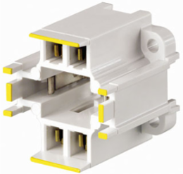 GX24q-4 42W 4-Pin Compact Fluorescent Lampholder, 10mm, Vertical, Yellow Code