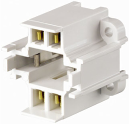Compact Fluorescent Lampholder 4-Pin, 26W-42W, Vertical, White