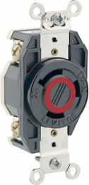 30 Amp 480 Volt Flush Mount Locking Receptacle NEMA L12-30R Industrial Grade