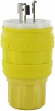 Wetguard Watertight Locking Plug 20 Amp 125/250 Volt IP69K Rated, Industrial Grade