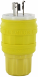 Wetguard Watertight Locking Plug 20 Amp 125/250 Volt IP69K Rated, Industrial Grade