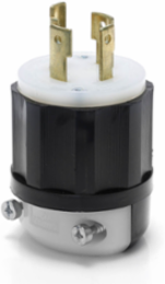 Locking Plug 30 Amp 125/250 Volt NEMA L14-30P Industrial Grade Black/White