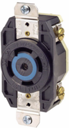 30 Amp NEMA L21-30R Flush Mount Locking Receptacle 120/208 Volt, Industrial Grade
