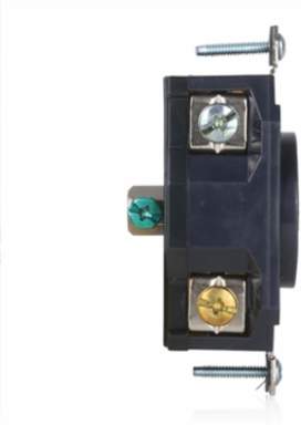 30 Amp 277/480 Volt 3-Phase NEMA L22-30R Industrial Grade Locking Receptacle