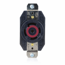 30 Amp 277/480 Volt 3-Phase NEMA L22-30R Industrial Grade Locking Receptacle