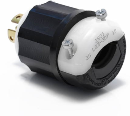 NEMA L23-30P Locking Plug 30 Amp 347/600 Volt 4 Pole 3-Phase