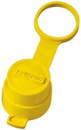 Wetguard Watertight Cap for Locking Plug, 30 Amp, NEMA 4X, IP66, Yellow