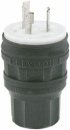 Wetguard Watertight Locking Connector, 30 Amp, 250 Volt, NEMA L6-30P, IP69K