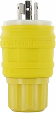 Wetguard Watertight Locking Plug 30 Amp, 250 Volt, NEMA L6-30P, IP69K
