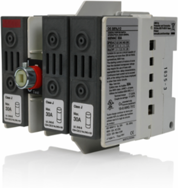 30 Amp Fused Replacement Switch, RoHS Compliant, 600 VAC, Gray