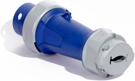 LEV Series 100/125 Amp Pin & Sleeve Plug, Watertight, IP66/IP67/IP68/IP69K