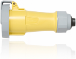 LEV Series 20 Amp YELLOW IEC Pin & Sleeve Connector, IP66/67/68/IP69K