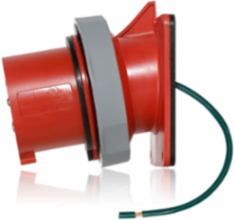 LEV Series 30 Amp 480 Volt Watertight IEC Pin & Sleeve Inlet, IP66/IP69K