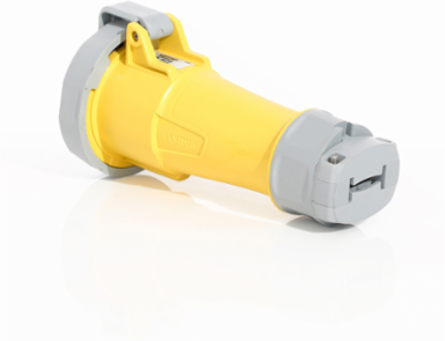 LEV Series 30 Amp 125 Volt Industrial IEC Pin & Sleeve Connector, IP66/IP67/IP68/IP69K, Watertight