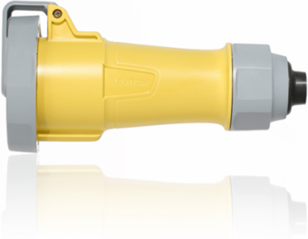 LEV Series 30 Amp 125 Volt IEC Pin & Sleeve Connector, Screwless Clamp Assembly, IP66/IP67/IP68/IP69K