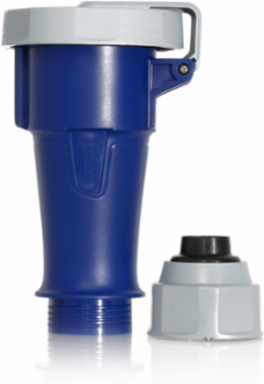 LEV Series 30A 250V IEC Pin & Sleeve Connector, Screwless Clamp, IP66/IP69K