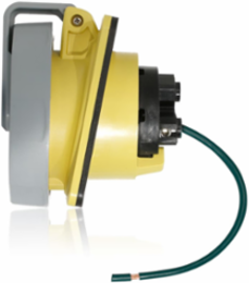LEV Series IEC Pin & Sleeve Receptacle, 30 Amp, 125 Volt, IP66/IP67/IP68/IP69K, Watertight