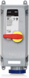 60 Amp IEC Pin & Sleeve Mechanical Interlock, IP66/IP67/IP68/IP69K, 240 Volt