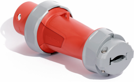 60 Amp IEC Pin & Sleeve Plug, 480 Volt, IP66/IP67/IP68/IP69K, Red