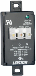 24 Volt DC 2 Pole Surge Protective Device, Wired Module, DIN-Rail Mounted