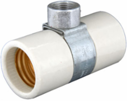 Medium Base Keyless Incandescent Lampholder, 250 Volt, 660 Watt, White