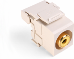 RCA 110-Termination QUICKPORT Connector, Yellow Barrel, Gold-plated, UTP Compatible