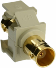 BNC Feedthrough QUICKPORT™ Connector, Gold-Plated, 50 Ohm, Female-Female